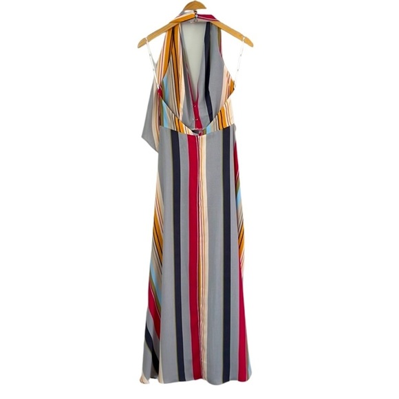 Lulu's Esplanade Drape Front Halter Maxi Dress Size: XS - Picture 6 of 15